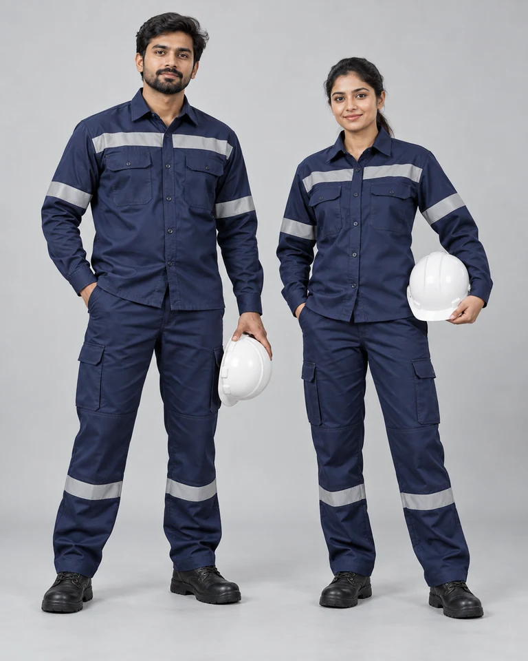 Flame-resistant shirts and trousers