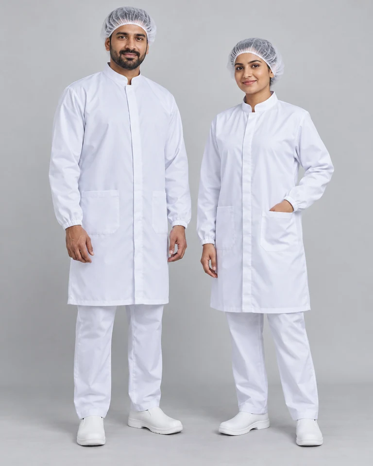 Food-production coats and head covers