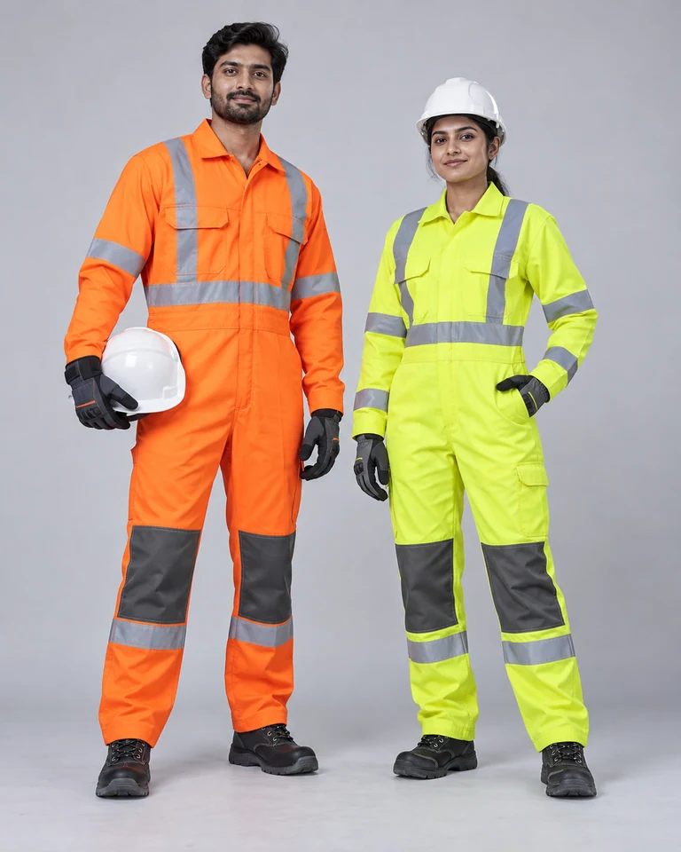 High-visibility coveralls