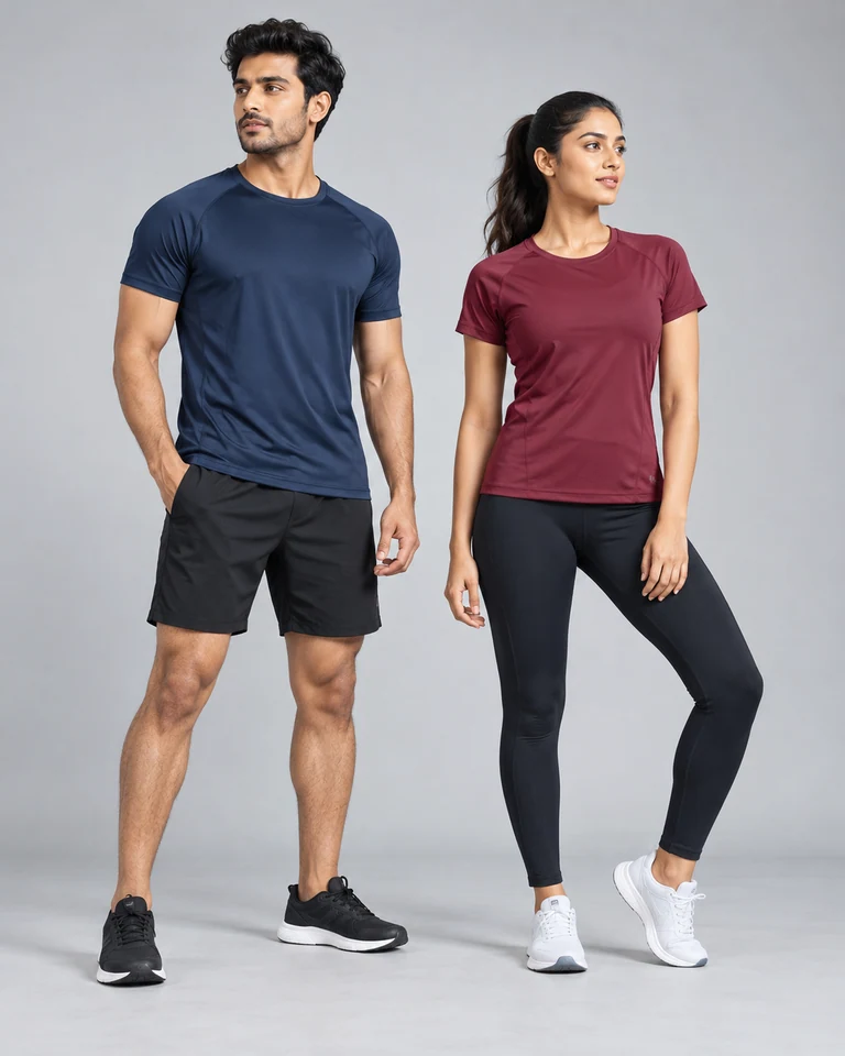 Performance round-neck T-shirts