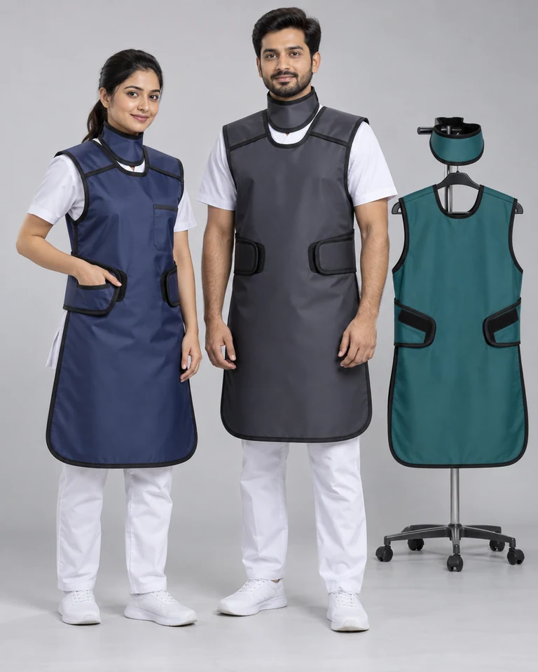 Radiology protective aprons and collars