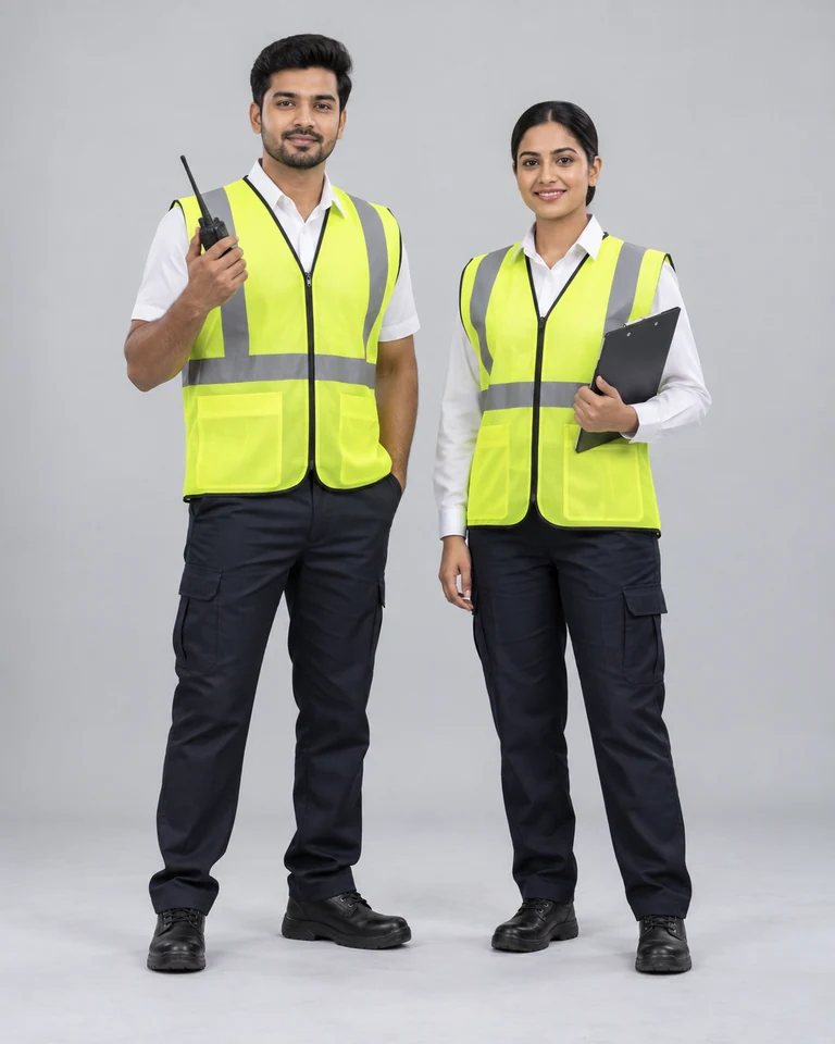 Ramp team high-visibility vests