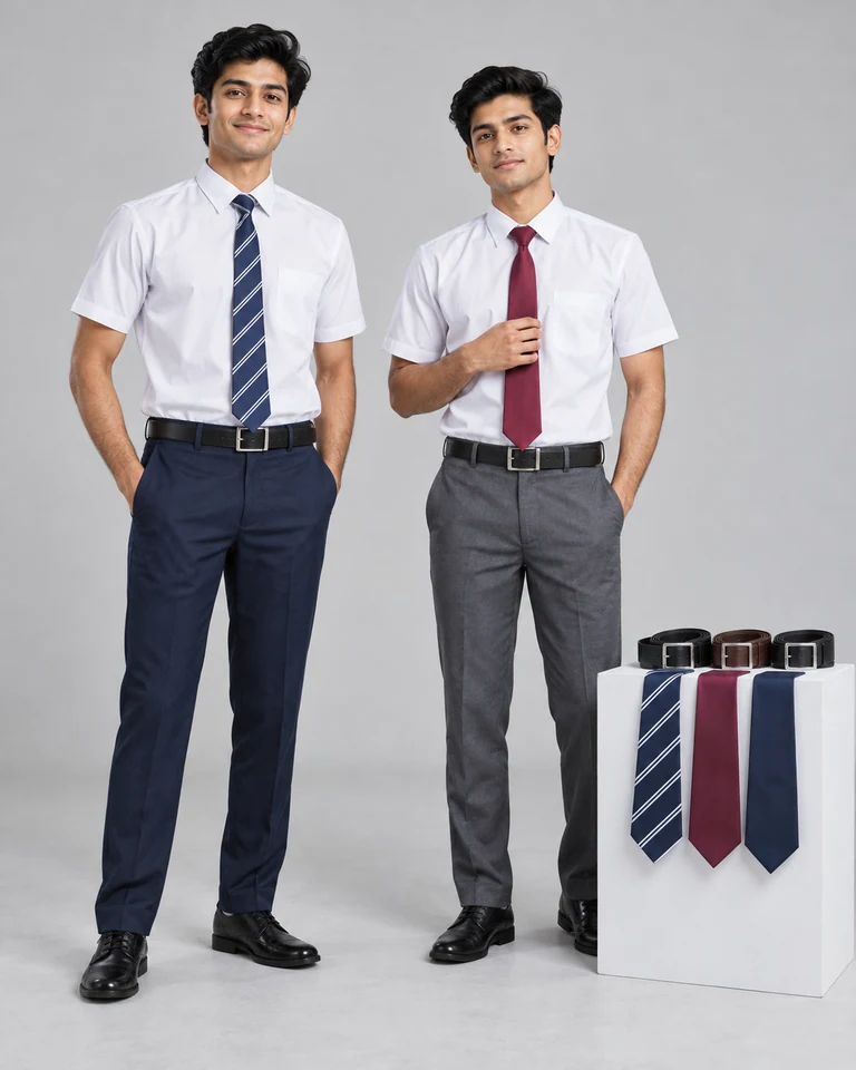 School ties and belts