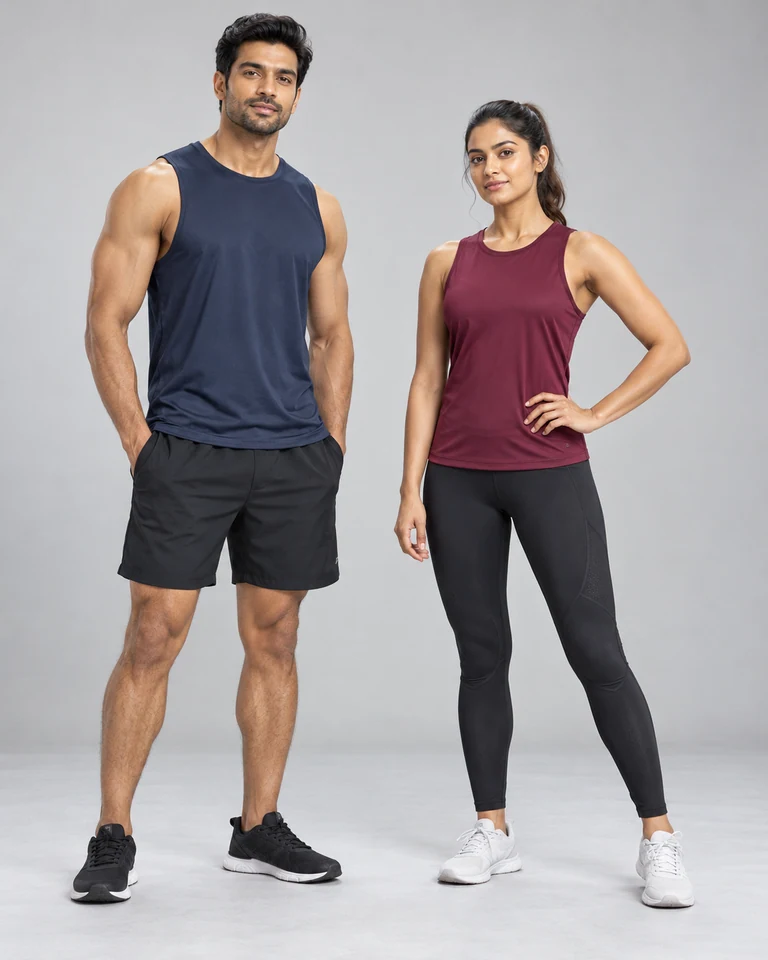 Sleeveless training tops