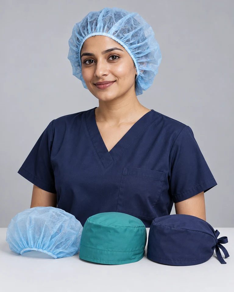 Surgical caps (bouffant/skull/tie-back)