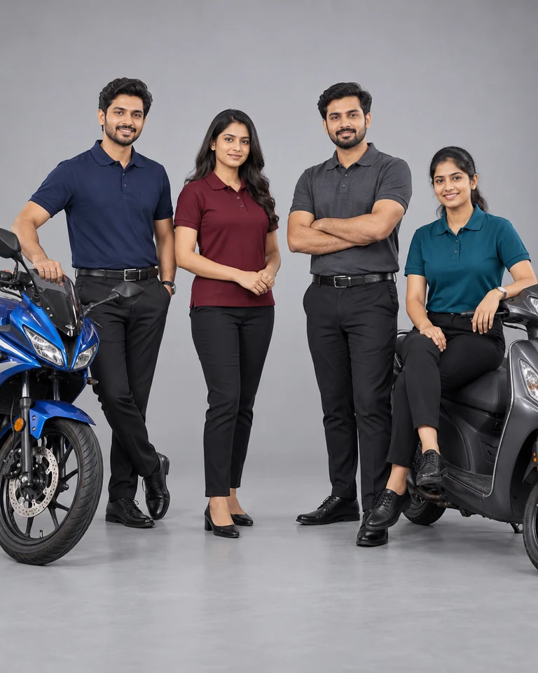 Two-wheeler showroom polos